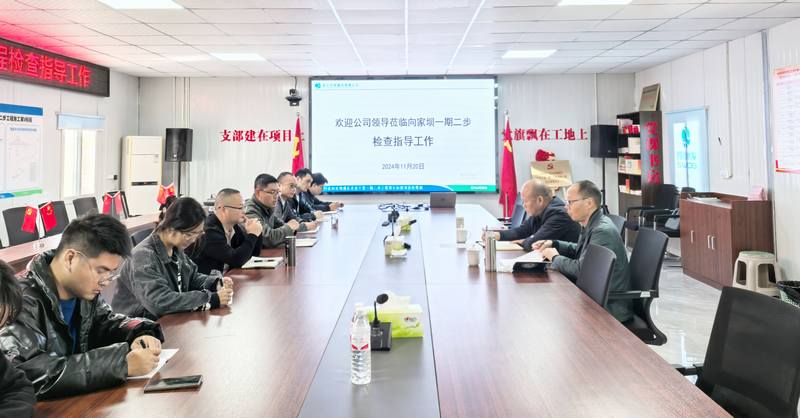 項目建設(shè)加壓快跑 汪輝德、鄒世界赴二分公司承建項目督導(dǎo)工作